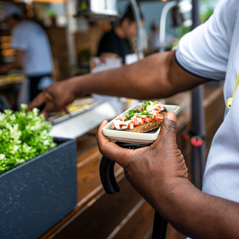 Bruschetta mit frischem Belag beim Event Catering in Berlin