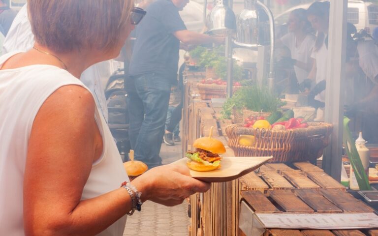 Grillcatering-Stand in Berlin
