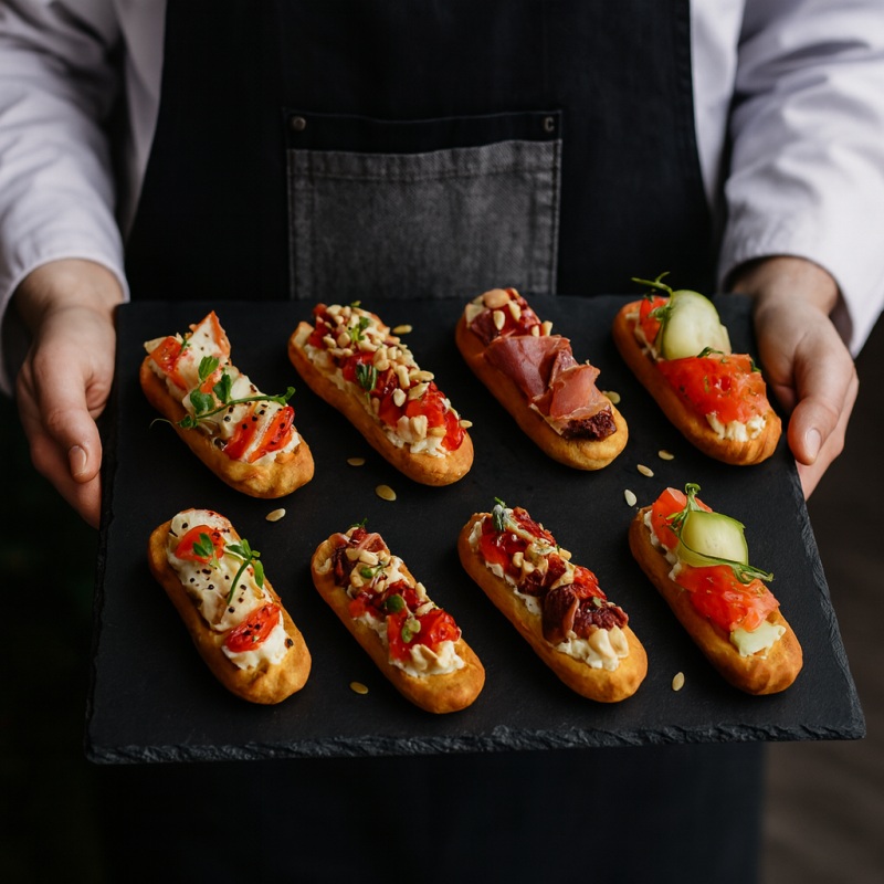 Messecatering Berlin mit Fingerfood und Live Cooking am Messestand