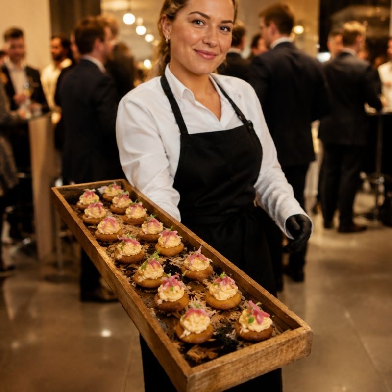 Service mit Fingerfood beim Event Catering in Berlin